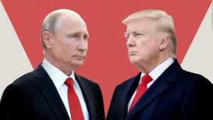 Fotografía con Putin y Trump para un artículo de Vivir en Astrológico.