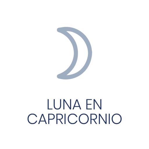 Símbolo astrológico de la Luna en Capricornio para Vivir en Astrológico.