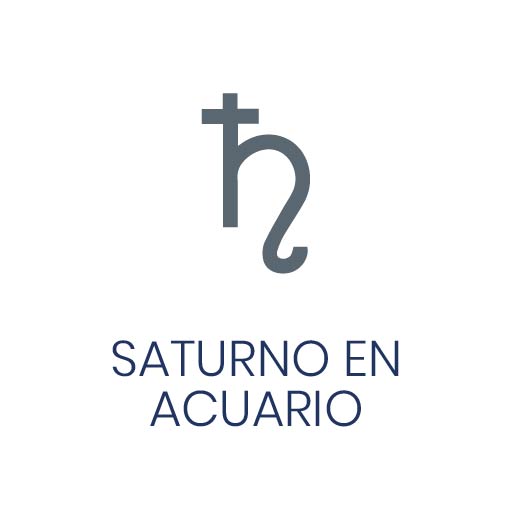 Símbolo astrológico de Saturno en Acuario para Vivir en Astrológico.