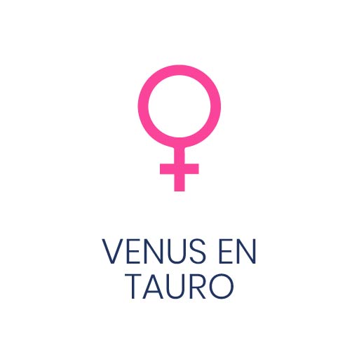 Símbolo astrológico de Venus en Tauro para Vivir en Astrológico.