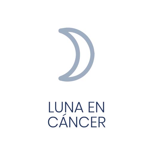 Símbolo astrológico de la Luna en Cáncer para Vivir en Astrológico.