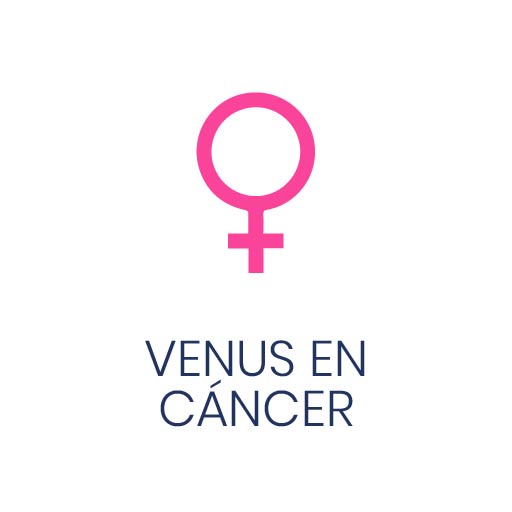 Símbolo astrológico de Venus en Cáncer para Vivir en Astrológico.