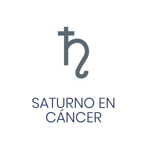 Símbolo astrológico de Saturno en Cáncer para Vivir en Astrológico.