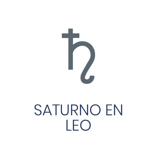 Símbolo astrológico de Saturno en Leo para Vivir en Astrológico.