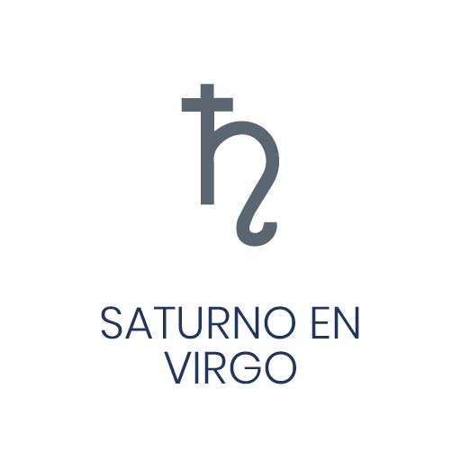 Símbolo astrológico de Saturno en Virgo para Vivir en Astrológico.