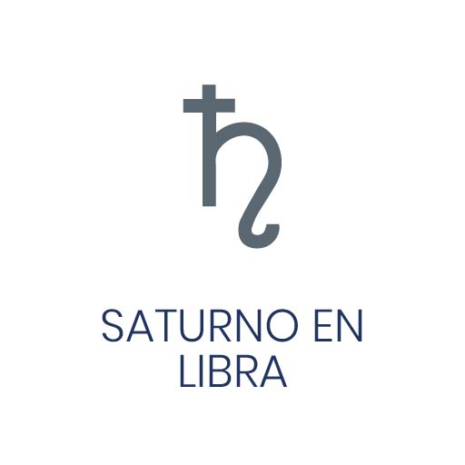 Símbolo astrológico de Saturno en Libra para Vivir en Astrológico.