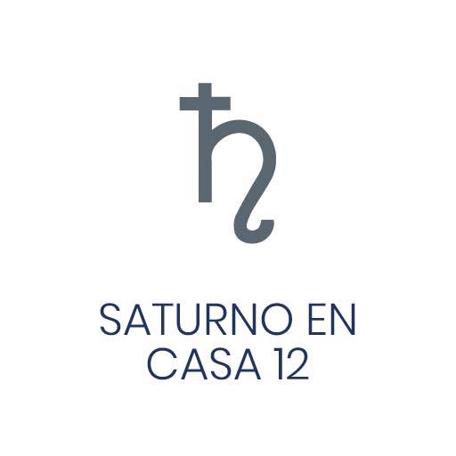 Símbolo astrológico de Saturno en Casa 12 para Vivir en Astrológico.