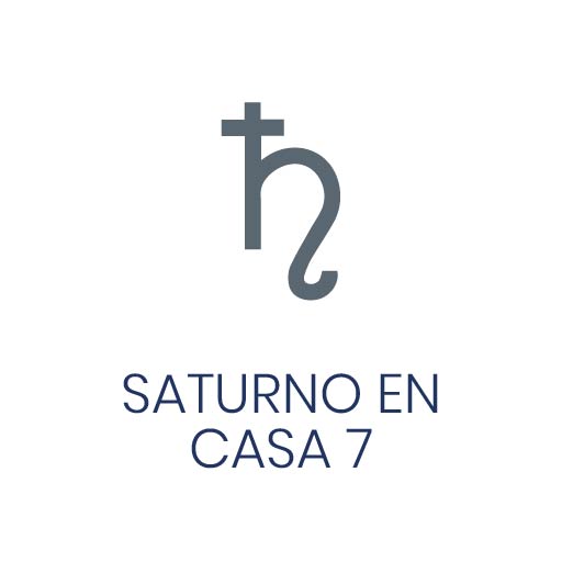 Símbolo astrológico de Saturno en Casa 7 para Vivir en Astrológico.