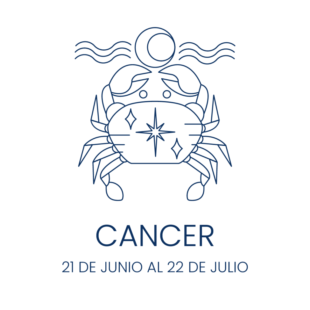 Ilustración de un Cangrejo para simbolizar el signo de Cáncer.