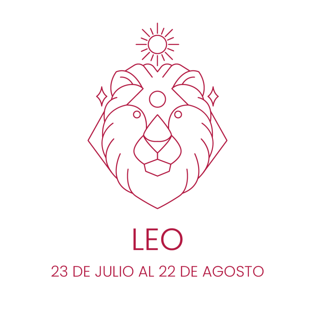 Ilustración de un León para simbolizar el signo de Leo.