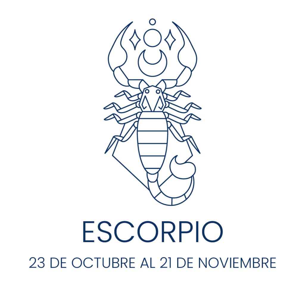 Ilustración de un escorpión para simbolizar al signo de Escorpio.