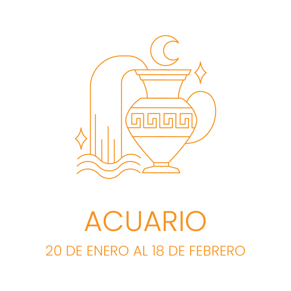 Ilustración de un cántaro para simbolizar el signo de Acuario