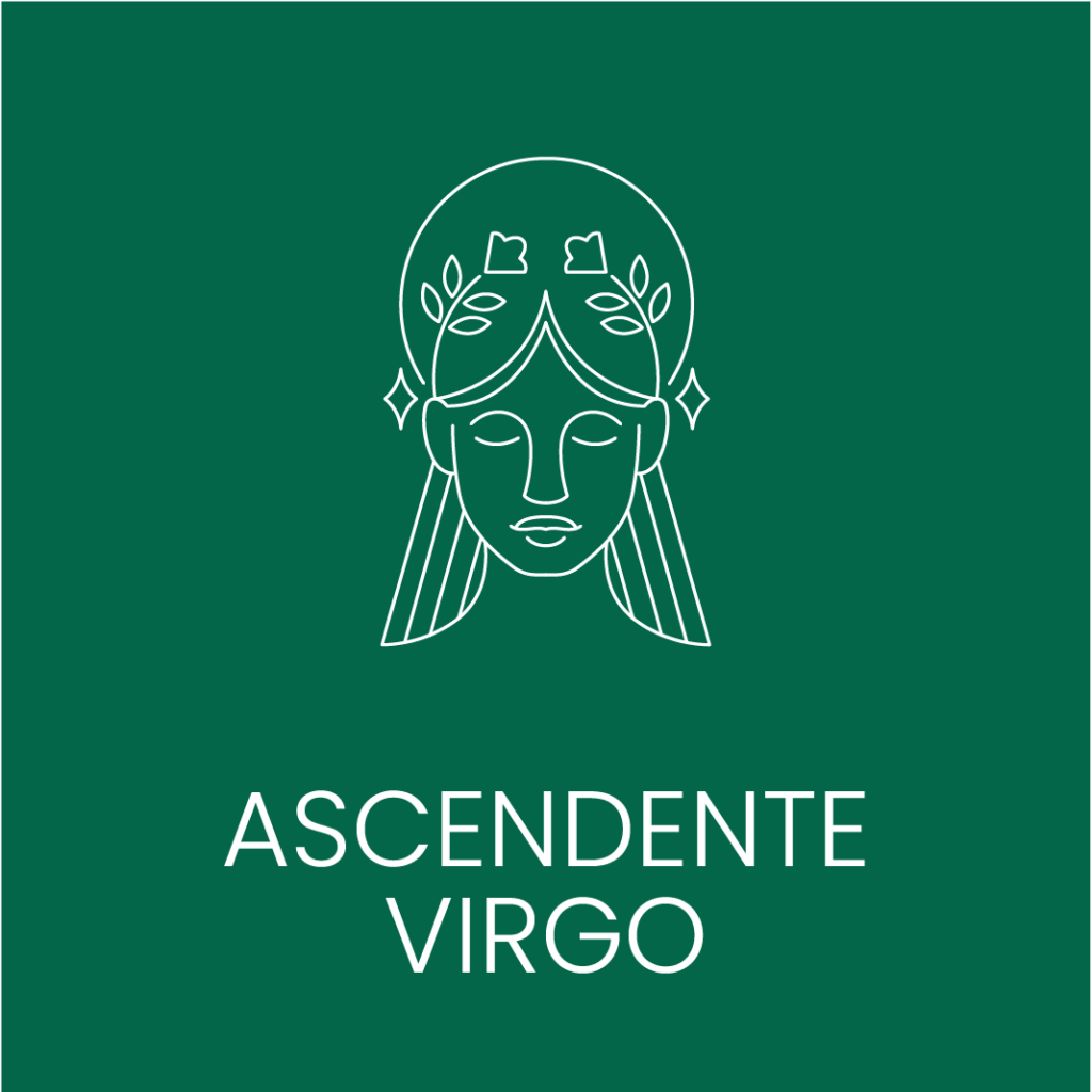 Ilustración del Ascendente Virgo para Vivir en Astrológico.