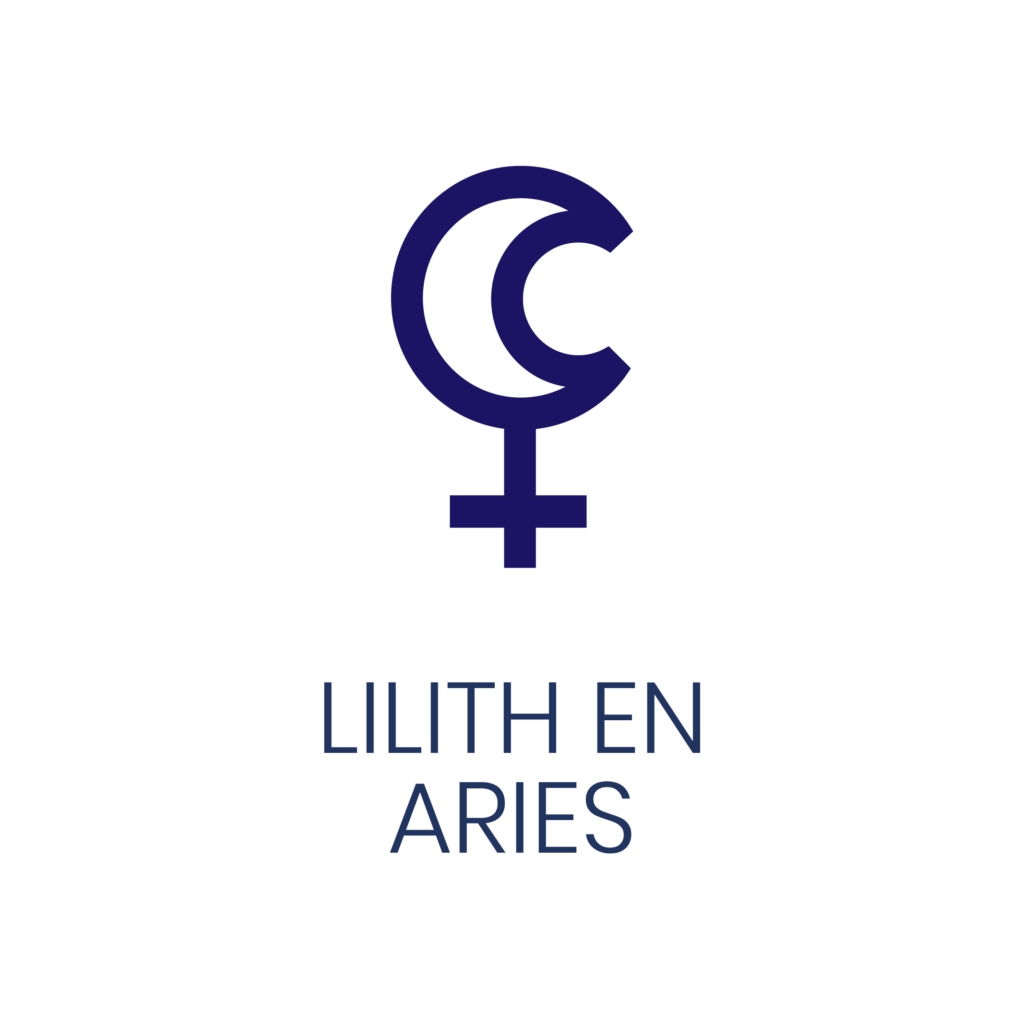 Logo de Lilith en Aries para un artículo de Vivir En Astrológico.