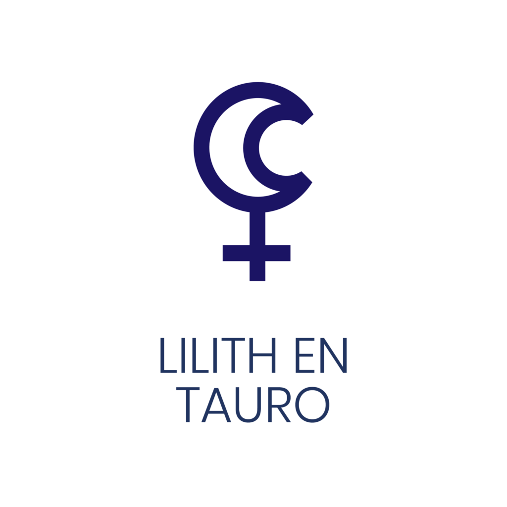 Logo de Lilith en Tauro para un artículo de Vivir En Astrológico.