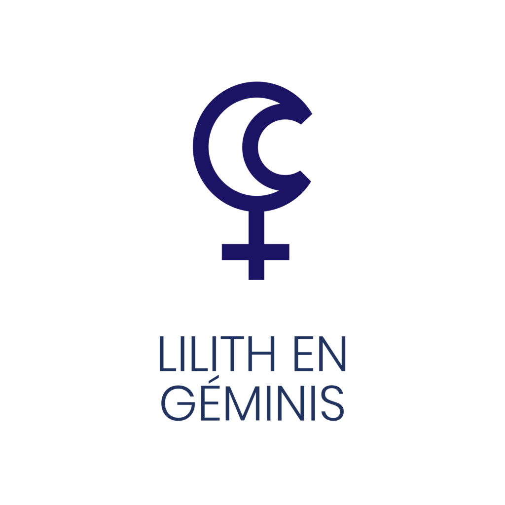 Logo de Lilith en Géminis para un artículo de Vivir En Astrológico.