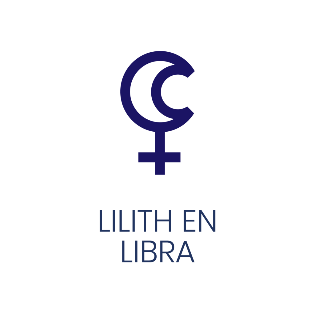 Logo de Lilith en Libra para un artículo de Vivir En Astrológico.