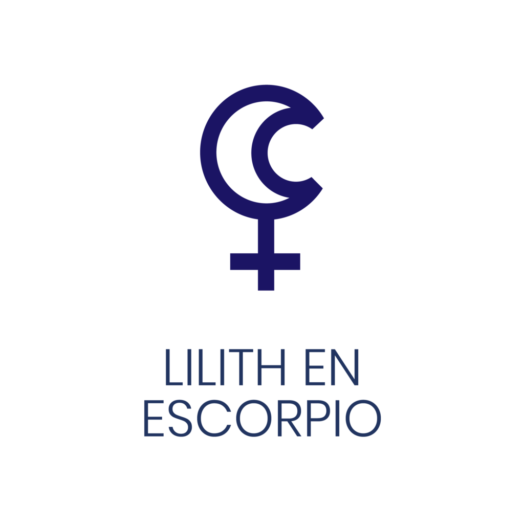 Logo de Lilith en Escorpio para un artículo de Vivir En Astrológico.