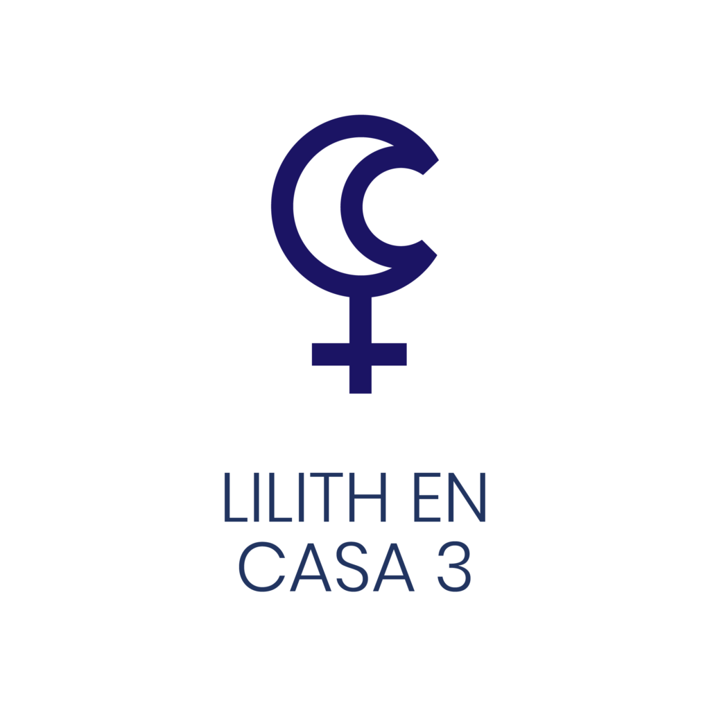 Logo de Lilith en Casa 3 para un artículo de Vivir En Astrológico.