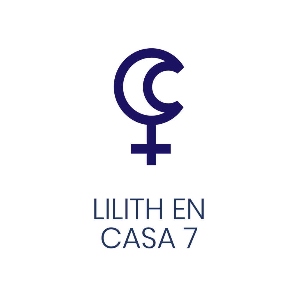 Logo de Lilith en Casa 7 para un artículo de Vivir En Astrológico.