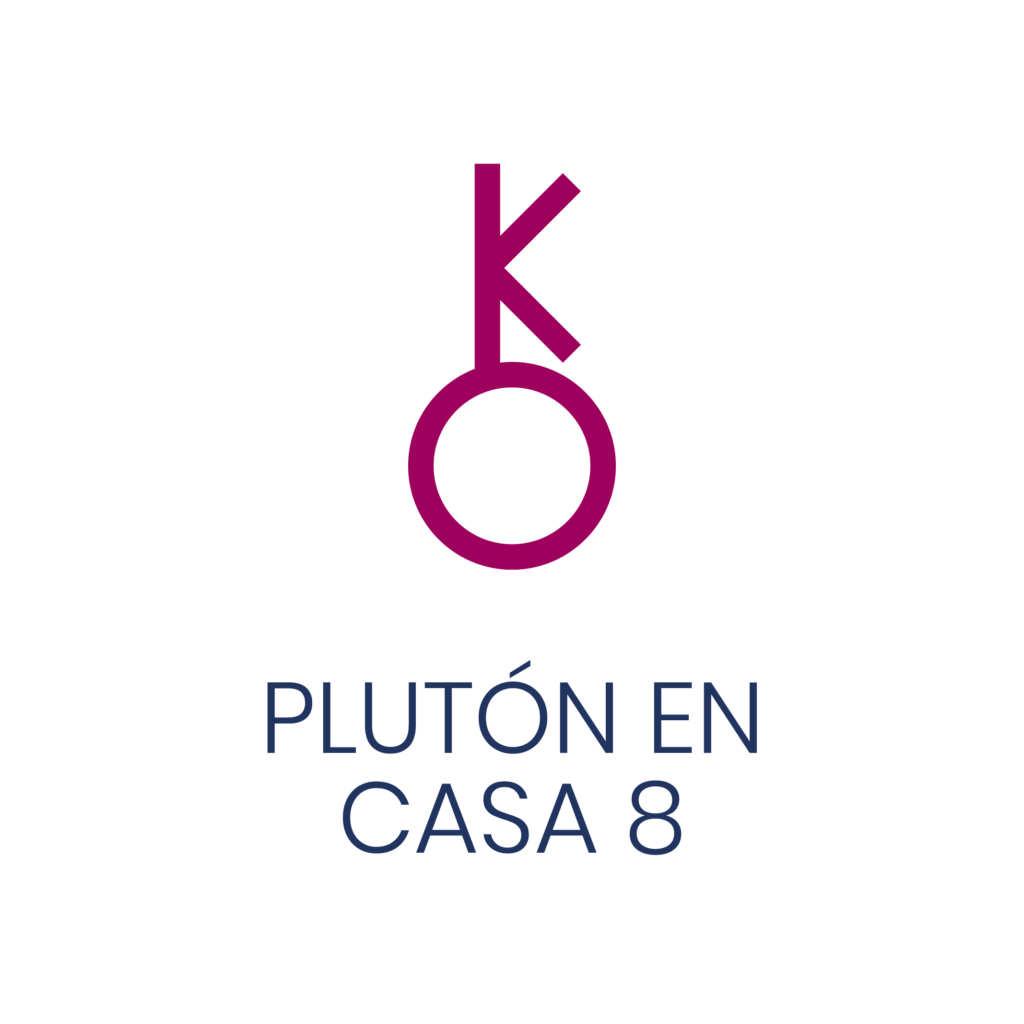 Logo de Quirón en Casa 8 para un artículo de Vivir En Astrológico.