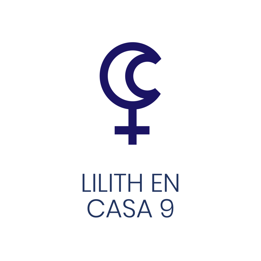 Logo de Lilith en Casa 9 para un artículo de Vivir En Astrológico.