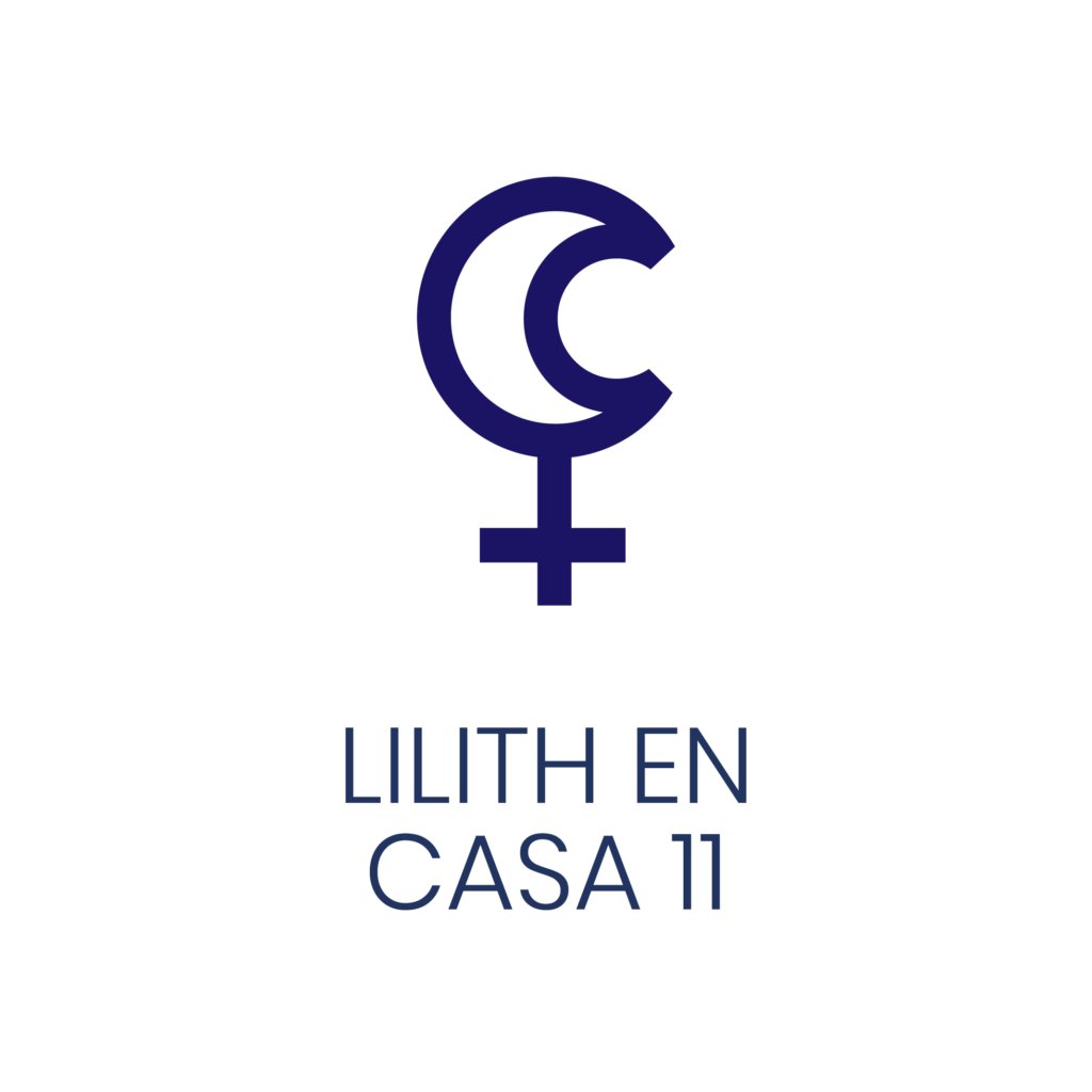 Logo de Lilith en Casa 11 para un artículo de Vivir En Astrológico.